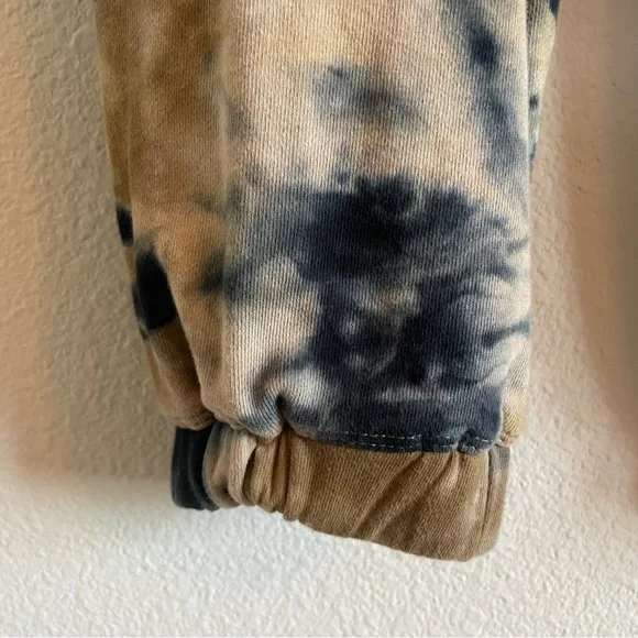 BLANKNYC Hand Dyed Bleached Pull-on Joggers Tan & Navy Sz Medium - Picture 7 of 14